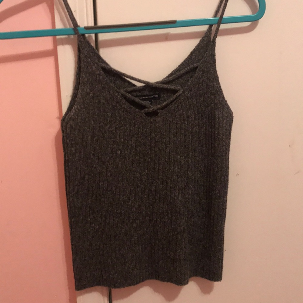 American Eagle grey wool tank